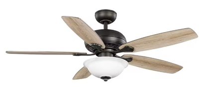 Hampton Bay Southwind II 52 in. 50279 Indoor LED Bronze Ceiling Fan