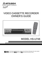 Mitsubishi HSU748 VCR Operating Manual