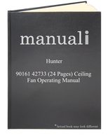 Hunter 90161 42733 (24 pages) Ceiling Fan Operating Manual