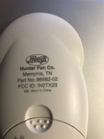 Hunter 86682-01 Ceiling Fan Remote Control