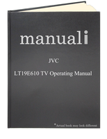 JVC LT19E610 TV Operating Manual