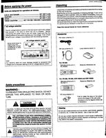 Kenwood VR305 Audio/Video Receiver Operating Manual