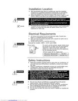 Sanyo KS0911 KS1211W KS1822 Air Conditioner Unit Operating Manual