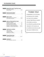 LG LP0814WNR Air Conditioner Unit Operating Manual