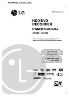 LG LRH890OM DVD Player Operating Manual