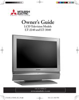 Mitsubishi LT2240 LT3040 TV Operating Manual