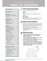 LG LW1511ER Air Conditioner Unit Operating Manual