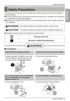 LG LW8011ER Air Conditioner Unit Operating Manual