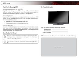 Vizio M3D420SR M3D421SR M3D460SR TV Operating Manual