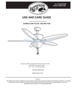 Hampton Bay AM215-BN (22 pages) Ceiling Fan Operating Manual