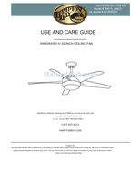 Hampton Bay 26613 26623 52-WWDIV (32 pages) Ceiling Fan Operating Manual