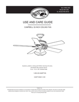 Hampton Bay 41350 52-BVD (32 pages) Ceiling Fan Operating Manual