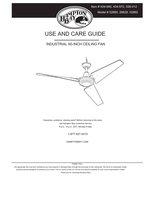 Hampton Bay 52869 26829 52860 (26 pages) Ceiling Fan Operating Manual