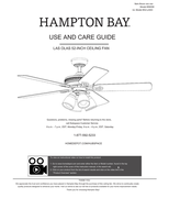 Hampton Bay 56058 52-LASO (18 pages) Ceiling Fan Operating Manual