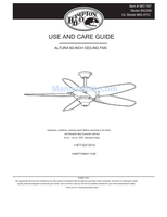 Hampton Bay 52356 60-ATO (28 pages) Ceiling Fan Operating Manual