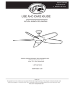 Hampton Bay 69156 56-ATR (30 pages) Ceiling Fan Operating Manual