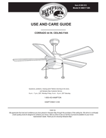 Hampton Bay AM217-BK (21 pages) Ceiling Fan Operating Manual