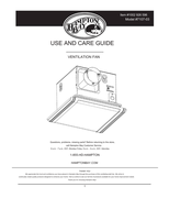 Hampton Bay 7107-03 (24 pages) Ceiling Fan Operating Manual