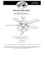 Hampton Bay AL958-TB (18 pages) Ceiling Fan Operating Manual