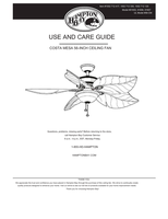 Hampton Bay 68131 (16 pages) Ceiling Fan Operating Manual