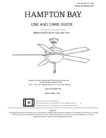 Hampton Bay YG882A-BN (23 pages) Ceiling Fan Operating Manual