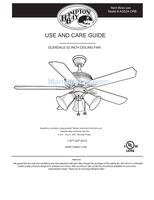 Hampton Bay AG524-ORB (40 pages) Ceiling Fan Operating Manual