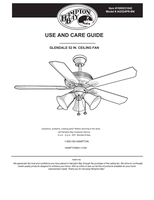 Hampton Bay AG524PR-BN (20 pages) Ceiling Fan Operating Manual