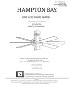 Hampton Bay AK401A-BN AK401A-MBK (17 pages) Ceiling Fan Operating Manual