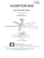 Hampton Bay AK404-BN AK404-MBK (23 pages) Ceiling Fan Operating Manual