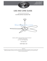 Hampton Bay 68168 68-ATR (32 pages) Ceiling Fan Operating Manual