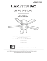 Hampton Bay YG730-MWH (16 pages) Ceiling Fan Operating Manual