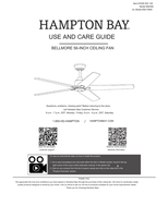 Hampton Bay 56-VINW 92392 (30 pages) Ceiling Fan Operating Manual