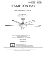 Hampton Bay AK330-BN AK330-EB AK330-MBK AK330-MWH (19 pages) Ceiling Fan Operating Manual