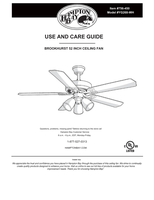 Hampton Bay YG268-WH (21 pages) Ceiling Fan Operating Manual