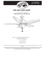 Hampton Bay AM215-ORB (22 pages) Ceiling Fan Operating Manual