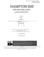 Hampton Bay 56050 56051 56059 EF200T(A)-52 (28 pages) Ceiling Fan Operating Manual