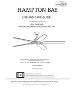 Hampton Bay N243B-BN N243B-NI (17 pages) Ceiling Fan Operating Manual