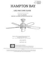 Hampton Bay AK389-GA AK389-NI (18 pages) Ceiling Fan Operating Manual