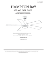 Hampton Bay 52133 54-FANE (16 pages) Ceiling Fan Operating Manual