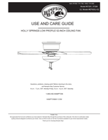 Hampton Bay 57281 57288 EF600J-52 (26 pages) Ceiling Fan Operating Manual