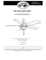 Hampton Bay AL837-OB+GH (19 pages) Ceiling Fan Operating Manual