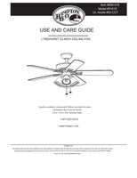 Hampton Bay 51015 (28 pages) Ceiling Fan Operating Manual