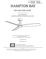 Hampton Bay N375-MWH N375-MBK N375-BN (17 pages) Ceiling Fan Operating Manual