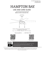 Hampton Bay 92404 92405 EF200H-44 (28 pages) Ceiling Fan Operating Manual