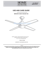 Hampton Bay 14725 (22 pages) Ceiling Fan Operating Manual