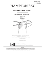 Hampton Bay YG922B-BN YG922B-EB (20 pages) Ceiling Fan Operating Manual