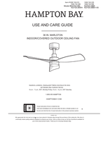 Hampton Bay N375A-BN N375A-MWH N375A-MBK (17 pages) Ceiling Fan Operating Manual