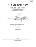 Hampton Bay 92408 EF200S(X)-52 (34 pages) Ceiling Fan Operating Manual