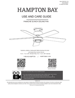 Hampton Bay 52-PANA 92407 (30 pages) Ceiling Fan Operating Manual