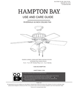 Hampton Bay 91142 91147 (30 pages) Ceiling Fan Operating Manual